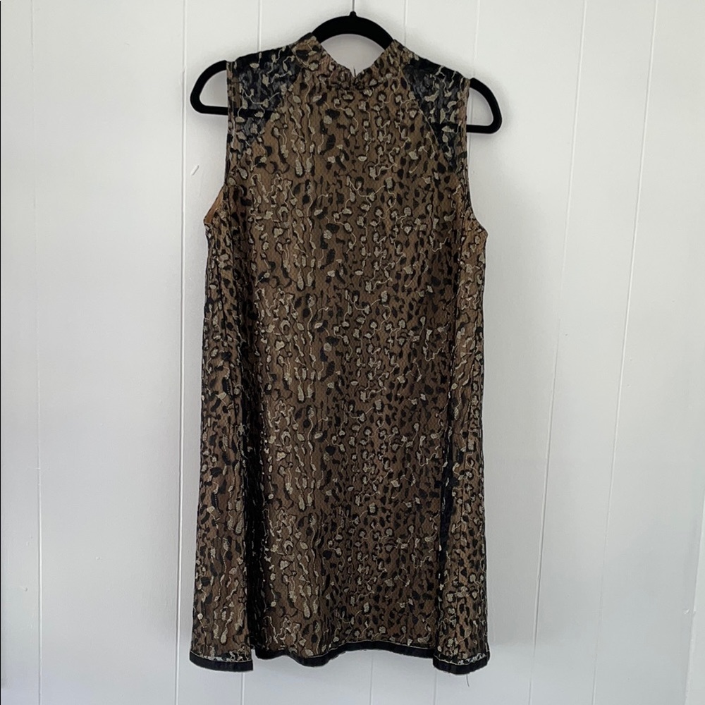 Betsey Johnson Leopard Print Sleeveless Dress